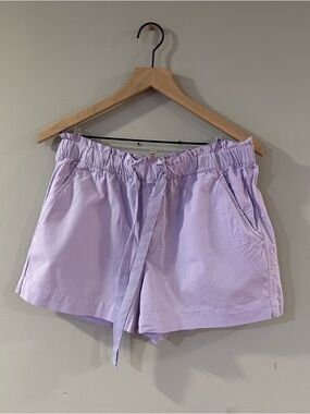 LOFT Lavender Drawstring Shorts